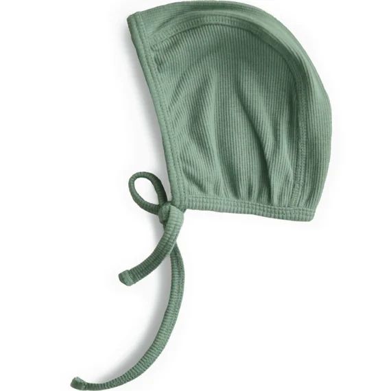 Bonnet de naissance à nouer Roman Green