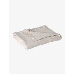 Couverture en gaze de coton bio taupe