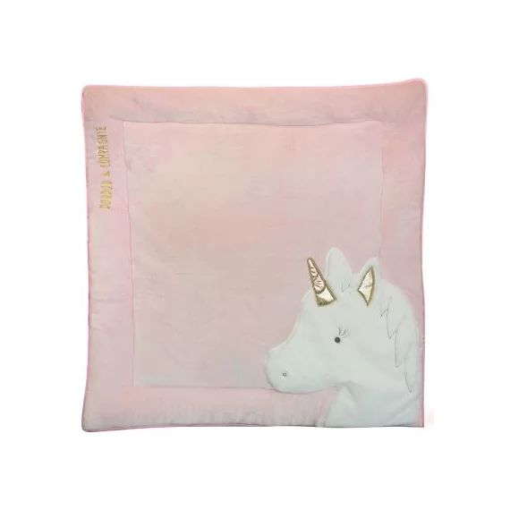 Tapis de jeu Tapidou Ma jolie licorne rose (100 x 100 cm)