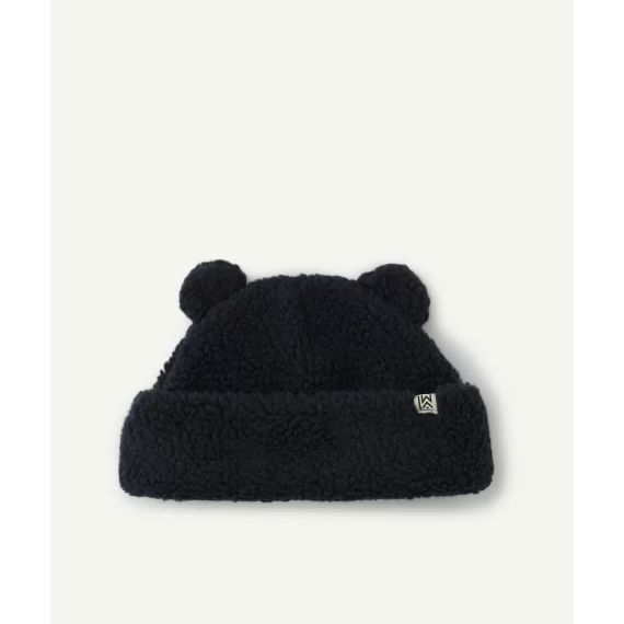 Bonnet en sherpa bibi bleu foncé
