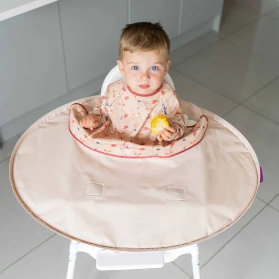 Kit Bavoir Et Plateau Transportable Sand Beige