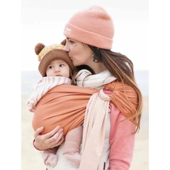 Petite écharpe sans noeud LOVE RADIUS nude/caramel