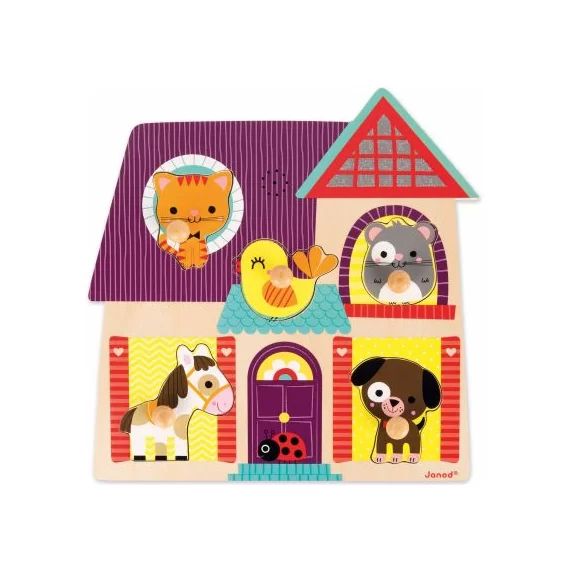 Puzzle musical Mes petits compagnons (5 pièces)