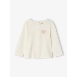 T-shirt bébé Basics manches longues personnalisable écru