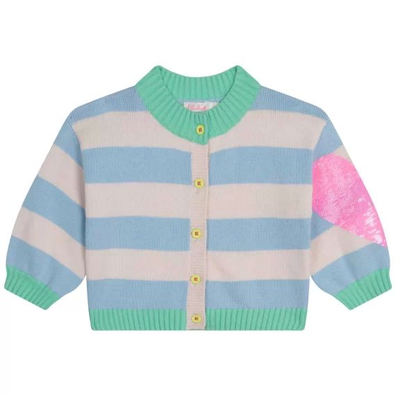 Cardigan en tricot Fille Rose