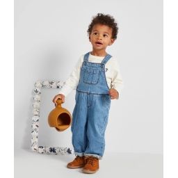 Salopette en jean et fibres recyclées bébé garçon –  – Soldes