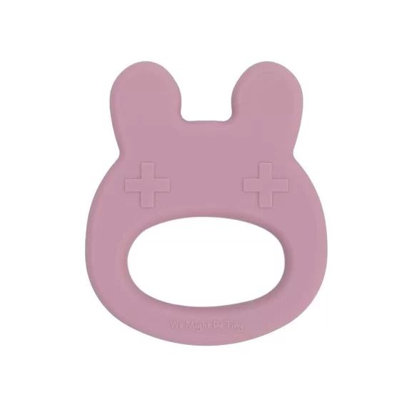 Anneau de dentition en silicone lapin dusty rose
