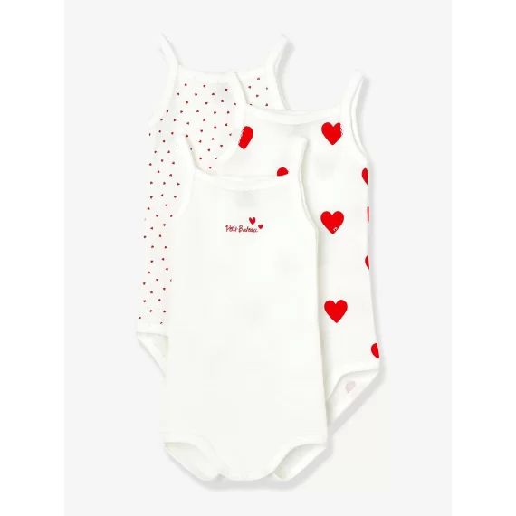 3 bodies bretelles PETIT BATEAU blanc