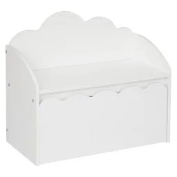 Banc Coffre Enfant – Nuage Blanc