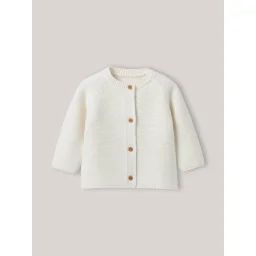 Cardigan En Coton Biologique Et Laine Vert Doux