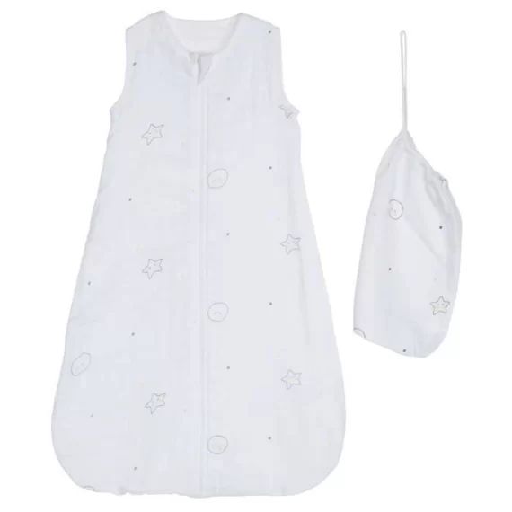 Gigoteuse lange coton BIO 70cm BABYFAN blanc