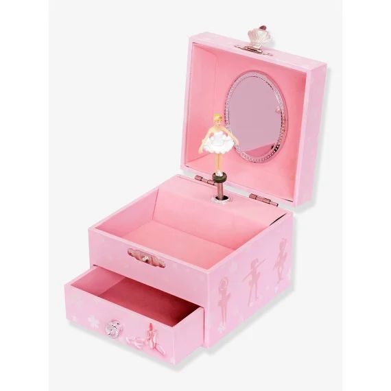 Boîte à Musique Cube Phosphorescent Ballerine – TROUSSELIER rose