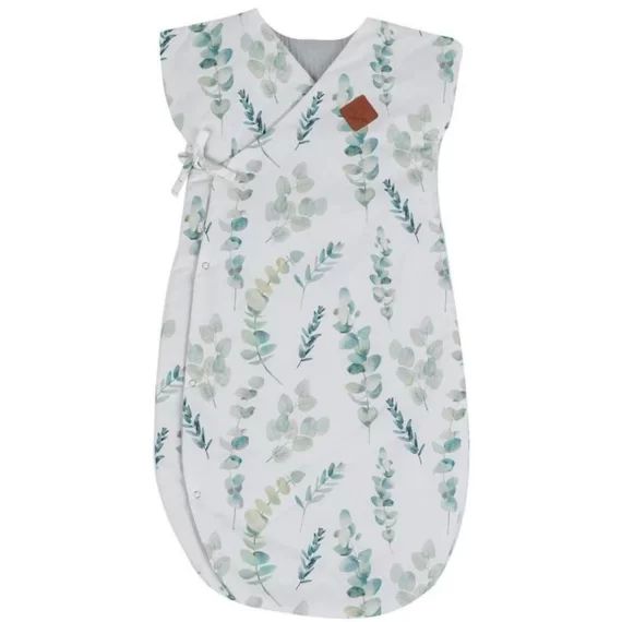 Gigoteuse turbulette légère Kimono, Eucalyptus blanc