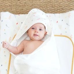 Cape de bain + gant Renard (70 x 70 cm)