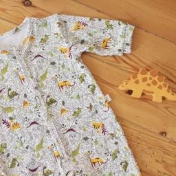 Pyjama imprimé dinosaures Garçon Blanc