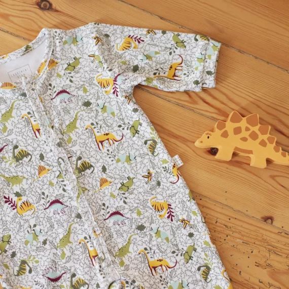 Pyjama imprimé dinosaures Garçon Blanc