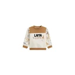 Sweat-shirt Bébé En Molleton Lamascotte Marron