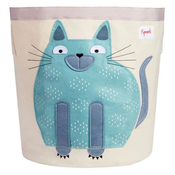 Sac À Jouets Chat Bleu