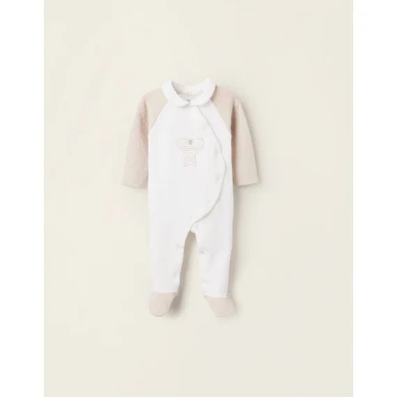 Grenouillère Matelassée En Coton Blanc