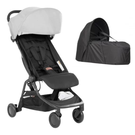 Poussette Mountain Buggy Nano V3 – Silver + Cocoon V2