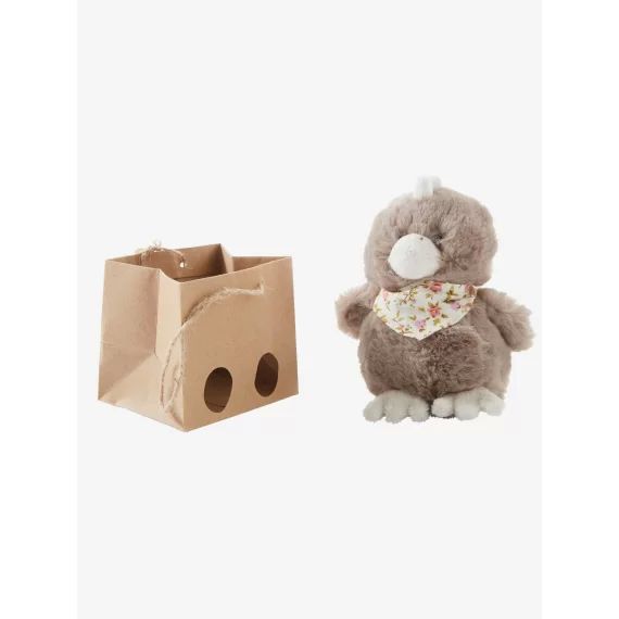 Mini peluche poussin gris clair