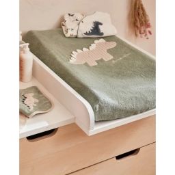 Matelas à langer dino avec housse élastique en éponge