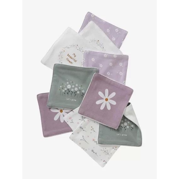 Lot de 10 lingettes lavables douce provence