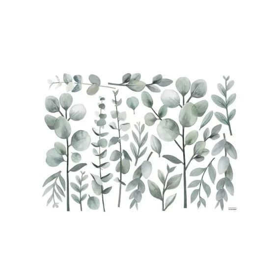 Grand sticker Greenery tiges et feuillages (90 x 64 cm)