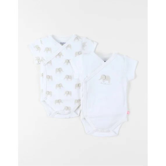Set De 2 Bodys Coton Blanc