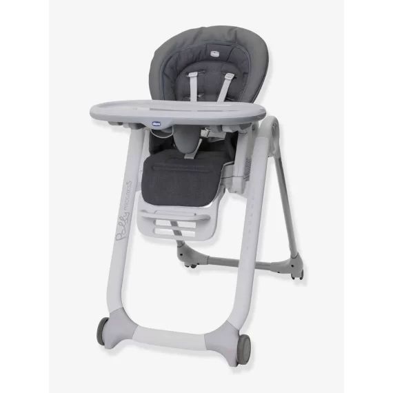 Chaise haute évolutive CHICCO Polly Progres5 anthracite