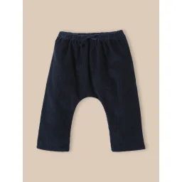 Pantalon Sarouel En Velours Marine