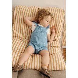Salopette Bébé En Chambray Ciao Milano Bleu