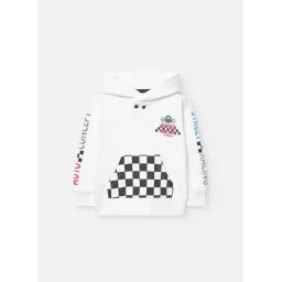 Sweat À Capuche Avec Poche Kangourou Blanc