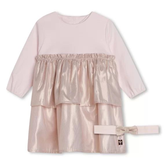 Ensemble robe et bandeau Fille Rose