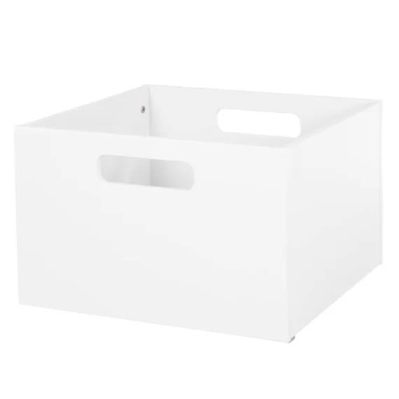 ROBA Casier de Rangement en Bois pour Chambre d&rsquo;Enfant – Bac pour Jouets et Déco avec Poignées – Blanc blanc