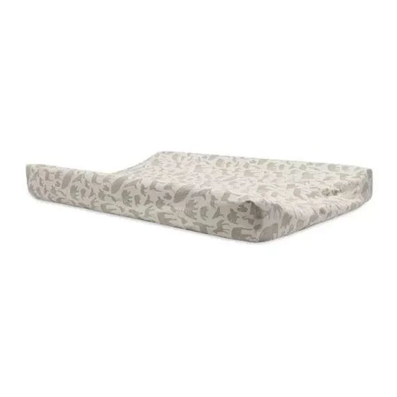 Housse Matelas À Langer – Jollein – Jersey – Nougat – Animaux – 50x70cm Beige