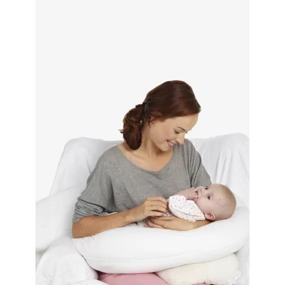 Coussin d&rsquo;allaitement VERTBAUDET blanc