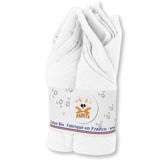 Langes En Coton Bio Blanc