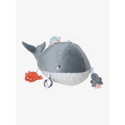 Grande peluche d&rsquo;activités SOUS L&rsquo;OCÉAN gris