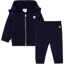 Ensemble de jogging molletonné Fille Bleu
