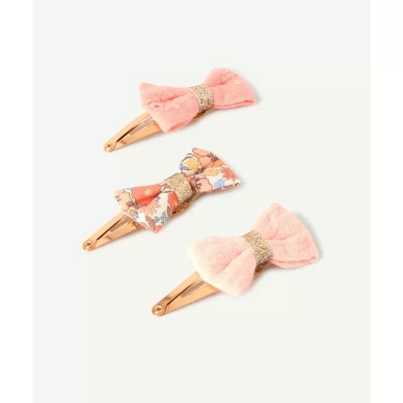 Lot de 3 barrettes bébé fille avec noeuds –  – Soldes