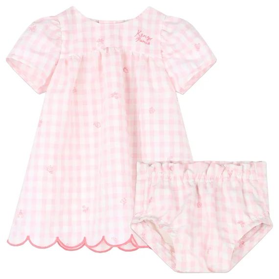 Ensemble imprimé vichy Fille