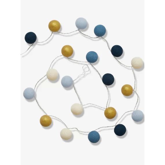 Guirlande boules lumineuse bleu /or