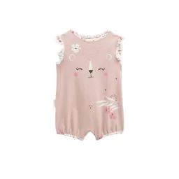 Combishort Bébé Petit Safari Rose