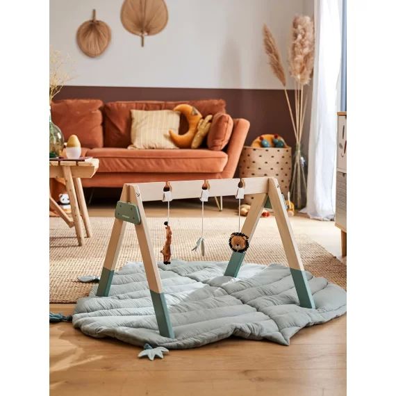 Tapis d&rsquo;éveil Feuille TANZANIE vert