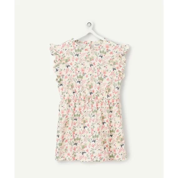 Robe bébé fille imprimé tropical en coton biologique –  – Soldes