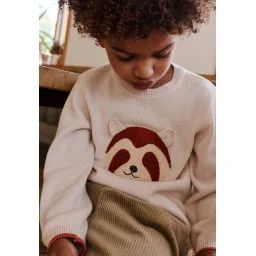 Pull Bébé En Tricot Gustin Ecru