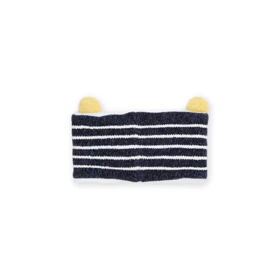 Snood À Rayures – Bleu nuit