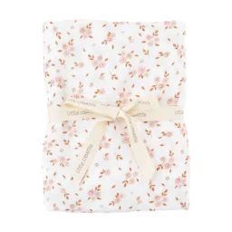 Maxi Lange Gaze De Coton Bio Fleurs Roses