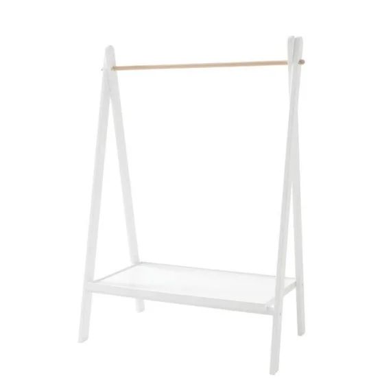 Portant décoratif Akka en bois blanc